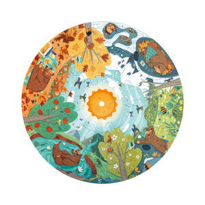 Puzzle rotund Patru anotimpuri 16 elem.