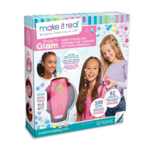 Set de creatie salon de coafura Snap n Glam Hair Styling Set MAKE IT REAL