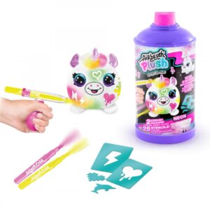 Set de creatie cu jucarie din plus Mini Mystery Kit Airbrush Plush Canal Toys