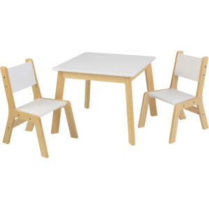 Set masa+2 scauni Alb/lemn Kidkraft