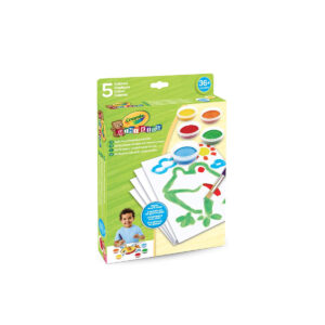 Set vopsea lavabila anti-varsare 5 culori+periuta+20 foi CRAYOLA