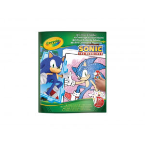 Carte de colorat cu autocolante Sonic CRAYOLA
