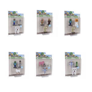 Set 3 Figurine 3D in asort. Special edition MINECRAFT PMI