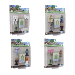 Set 5 Figurine 3D in asort. Special edition MINECRAFT PMI