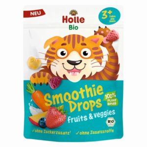 Gustare Smoothie Drops din fructe si legume 3 ani+ 15g Holle