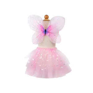 Fusta Flutter Butterfly cu aripi, roz, 4-6 ani Great Pretenders