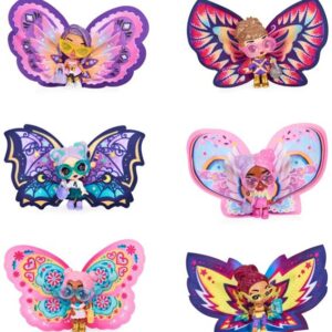 Zana de povste Pixies aripi salbatice cu accesorii in sortiment Hatchimals SPIN MASTER