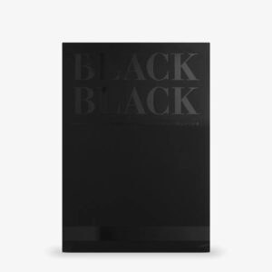 Bloc carton pentru desen A4 Black Black 300 gr/m2, Fabriano, Fedrigoni