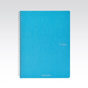 Carnet A4 Ecoqua 90 gr/m2, 70 foi Turchese, punctat, cu spira Fabriano, Fedrigoni