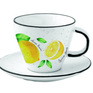 Set cana/farfurie ceramica 250ml Amalfi EASYLIFE