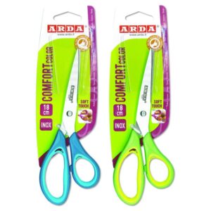 Foarfece COMFORT COLOR 18 18 cm. blister ARDA