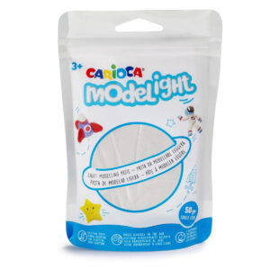 Pasta de modelat 50 gr, alb Carioca