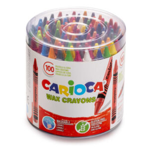 Set creioane cerate 100 buc. in tub Carioca