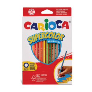 Set creioane colorate Supercolor hexag. 36 buc. 3,3mm Carioca