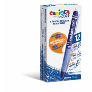 Pix cu buton care se sterge Oops 0.7mm, albastru Carioca