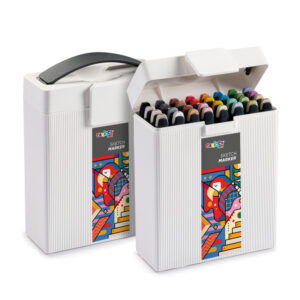 Set markere pentru sketching 32 buc., in cutie plastic Carioca Plus
