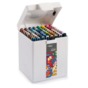 Set markere pentru sketching 80 buc., in cutie plastic Carioca Plus