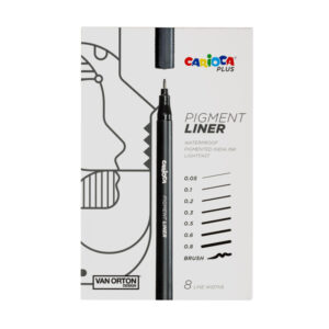 Set linere 0,05-0,8mm, 8 buc., negru Carioca Plus