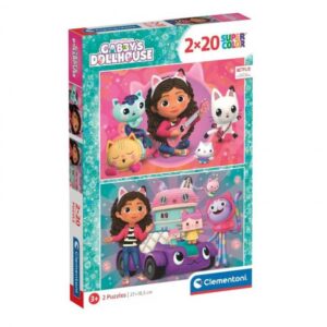Puzzle GABBY'S DOLLHOUSE 2X20 piese Clementoni