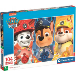 Puzzle Super Color Paw Patrol 104 piese CLEMENTONI