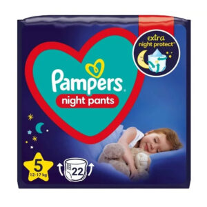 Scutece-chilotei de noapte Pampers 5 (11-17kg), 22