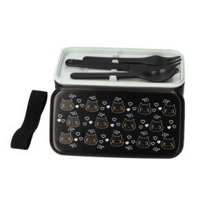 Lunchbox cu tacamuri Black cat iTotal