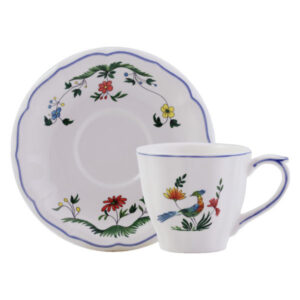Set ceasca ceia+farfurie Oiseaux Paradis GIEN