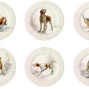 Set farfurii desert 6 buc. Dogs Sologne GIEN