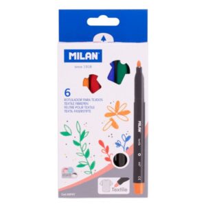 Set carioci pentru textile 6 cul. Milan
