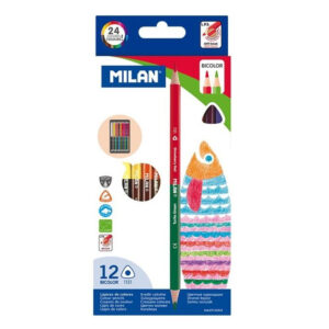 Set creioane colorate 24 cul., duble, Milan