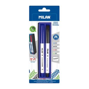 Set markere pentru tabla 3,7mm, 4 cul. in cutie magnetica, Milan