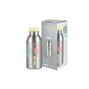 Sticla - termos 350ml, seria Silver, galben Milan