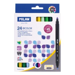 Set carioci Bicolour 24 cul. varf conic, Milan