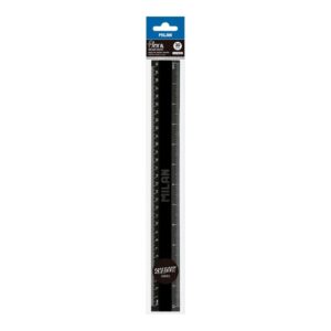 Rigla plastic 30 cm, seria Shadow, negru, Milan