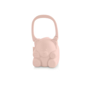 Cutie cu maner pentru suzeta roz Miniland