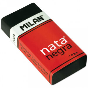 Radiera Nata neagra 7024, impachetata individual, Milan