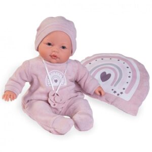 Papusa bebe interactiva BIMBA 37 cm cu perna Antonio Juan