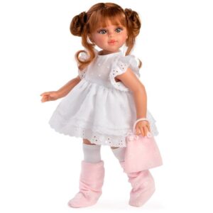 Papusa Sabrina 40 cm costum roz ASIVIL