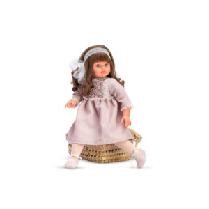 Papusa Pepa in rochie roz, 57cm ASI