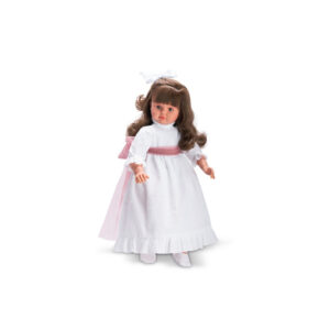 Papusa Pepa in rochie alba, 57cm ASI