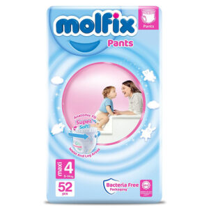 Chilotei-scutece 4 3D Maxi 9-14 kg 52buc Molfix