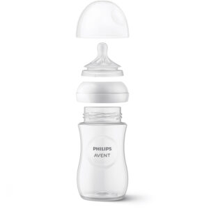 Biberon Natural Response din plastic tetina din silicon 260ml 1m+ Avent