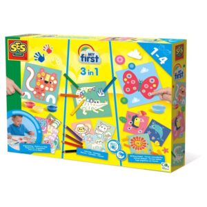 Set pictura cu degete, colorare si lipirea formelor 3 in 1 SES