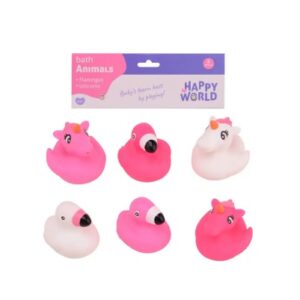 Set jucarii pentru baie Flamingo Happy World JOHNTOY