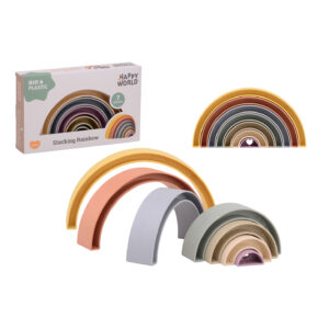 Joc dezvoltare Happy World bio plastic - Curcubeu JOHNTOY