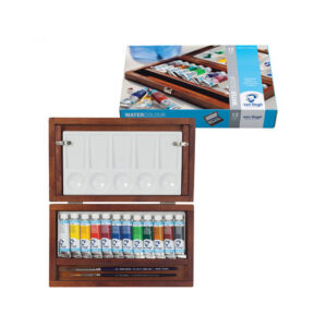 Set acuarela 12+3 culori, cutie lemn Van Gogh ROYAL TALENS