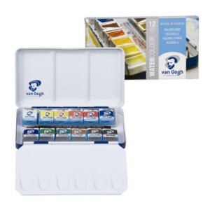 Set acuarela 12 culori, cutie metalica Van Gogh ROYAL TALENS