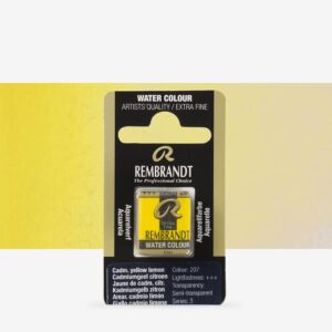 Godeta pentru acuarela Pan Cadmium Yellow Lemon 207 REMBRANDT ROYAL TALENS