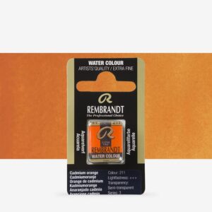 Godeta pentru acuarela Pan Cadmium Orange 211 REMBRANDT ROYAL TALENS