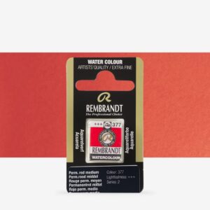 Godeta pentru acuarela Pan Permanent Red Medium 377 REMBRANDT ROYAL TALENS